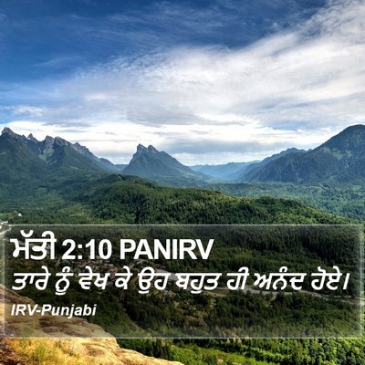 ਮੱਤੀ 2:10 PANIRV Bible Verse Image