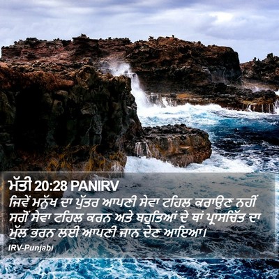 ਮੱਤੀ 20:28 PANIRV Bible Verse Image