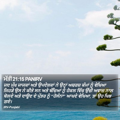 ਮੱਤੀ 21:15 PANIRV Bible Verse Image