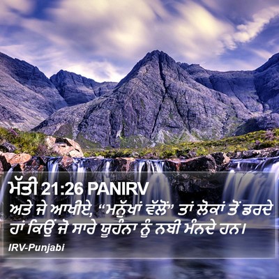 ਮੱਤੀ 21:26 PANIRV Bible Verse Image