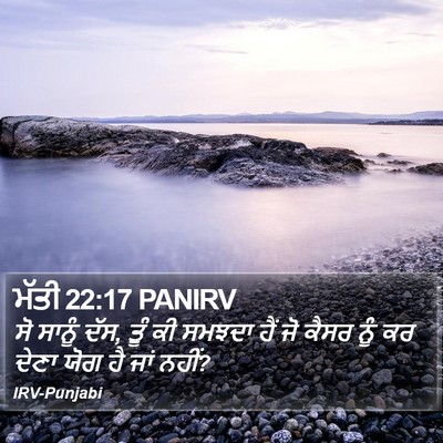 ਮੱਤੀ 22:17 PANIRV Bible Verse Image