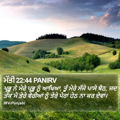 ਮੱਤੀ 22:44 PANIRV Bible Verse Image