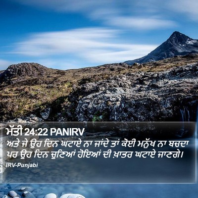 ਮੱਤੀ 24:22 PANIRV Bible Verse Image