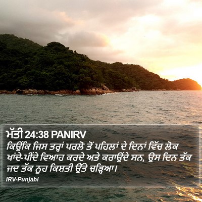 ਮੱਤੀ 24:38 PANIRV Bible Verse Image