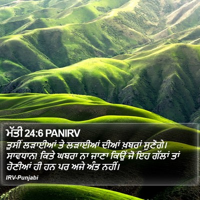 ਮੱਤੀ 24:6 PANIRV Bible Verse Image
