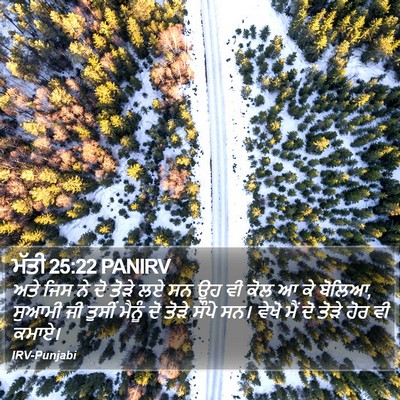 ਮੱਤੀ 25:22 PANIRV Bible Verse Image