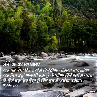 ਮੱਤੀ 25:32 PANIRV Bible Verse Image