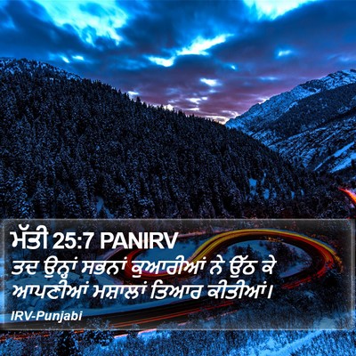 ਮੱਤੀ 25:7 PANIRV Bible Verse Image