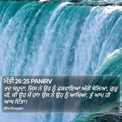 ਮੱਤੀ 26:25 PANIRV Bible Verse Image