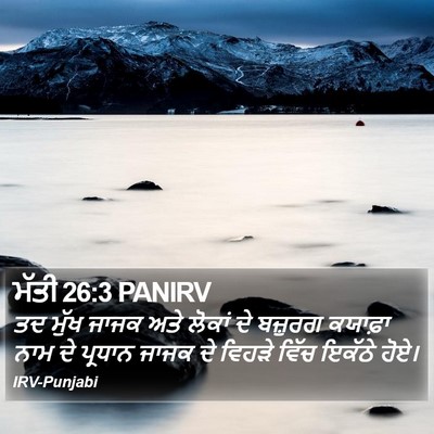 ਮੱਤੀ 26:3 PANIRV Bible Verse Image