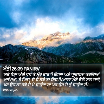 ਮੱਤੀ 26:39 PANIRV Bible Verse Image