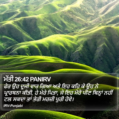 ਮੱਤੀ 26:42 PANIRV Bible Verse Image