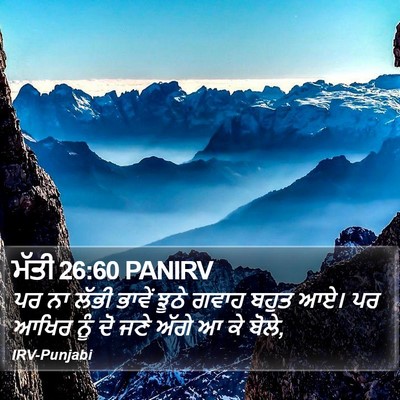 ਮੱਤੀ 26:60 PANIRV Bible Verse Image