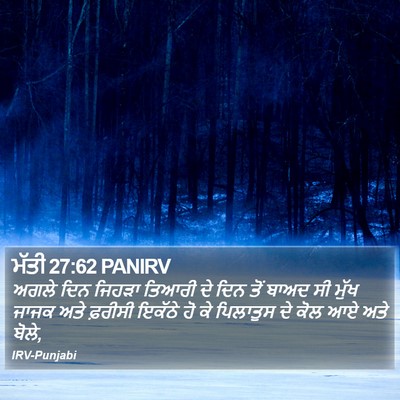 ਮੱਤੀ 27:62 PANIRV Bible Verse Image