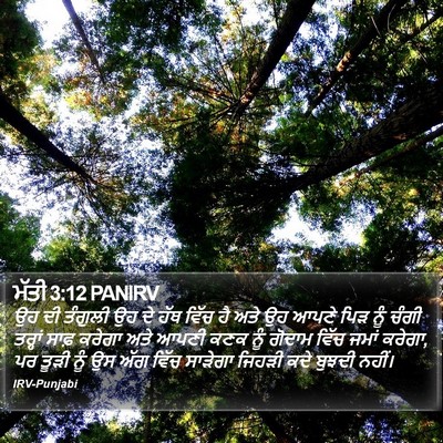 ਮੱਤੀ 3:12 PANIRV Bible Verse Image