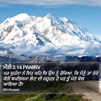 ਮੱਤੀ 3:14 PANIRV Bible Verse Image