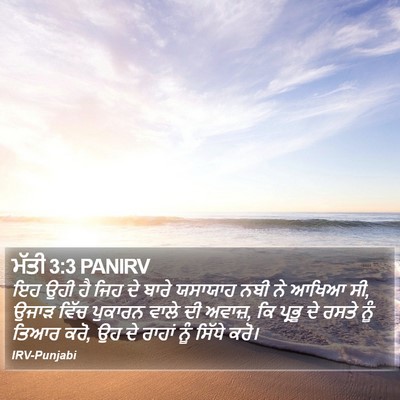 ਮੱਤੀ 3:3 PANIRV Bible Verse Image