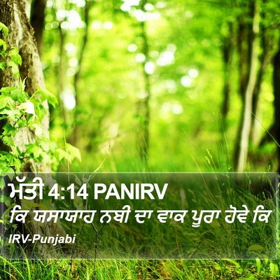 ਮੱਤੀ 4:14 PANIRV Bible Verse Image