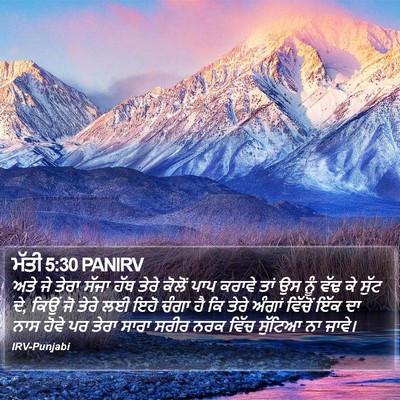 ਮੱਤੀ 5:30 PANIRV Bible Verse Image