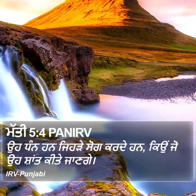 ਮੱਤੀ 5:4 PANIRV Bible Verse Image