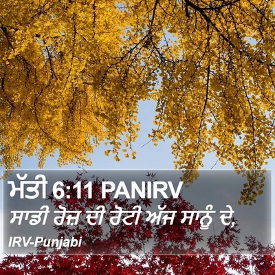ਮੱਤੀ 6:11 PANIRV Bible Verse Image