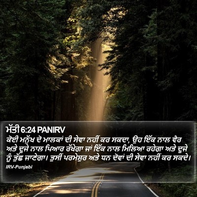 ਮੱਤੀ 6:24 PANIRV Bible Verse Image
