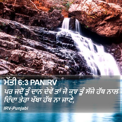 ਮੱਤੀ 6:3 PANIRV Bible Verse Image