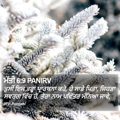 ਮੱਤੀ 6:9 PANIRV Bible Verse Image