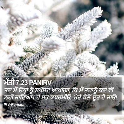 ਮੱਤੀ 7:23 PANIRV Bible Verse Image