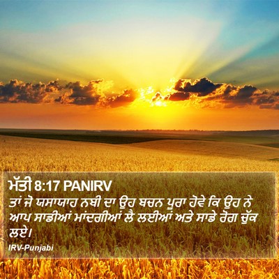 ਮੱਤੀ 8:17 PANIRV Bible Verse Image
