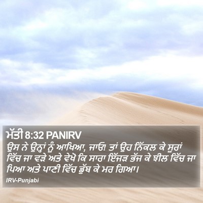 ਮੱਤੀ 8:32 PANIRV Bible Verse Image