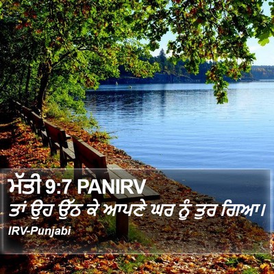 ਮੱਤੀ 9:7 PANIRV Bible Verse Image