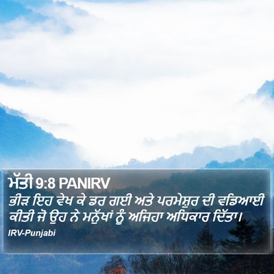 ਮੱਤੀ 9:8 PANIRV Bible Verse Image