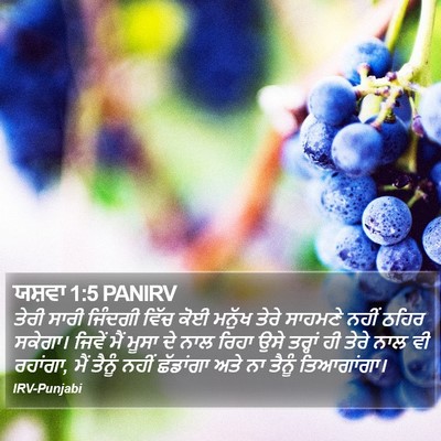 ਯਸ਼ਵਾ 1:5 PANIRV Bible Verse Image