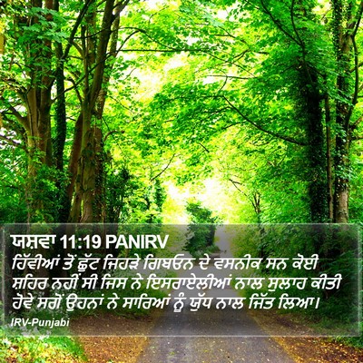 ਯਸ਼ਵਾ 11:19 PANIRV Bible Verse Image