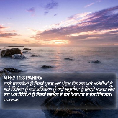 ਯਸ਼ਵਾ 11:3 PANIRV Bible Verse Image