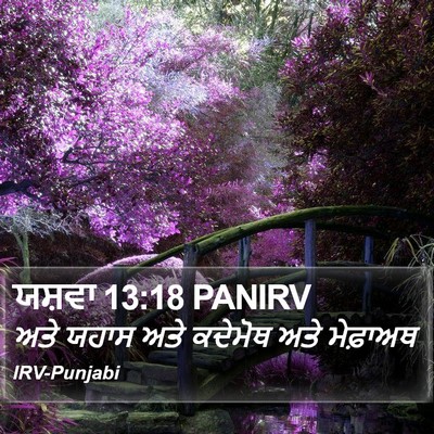 ਯਸ਼ਵਾ 13:18 PANIRV Bible Verse Image