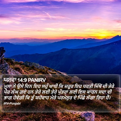 ਯਸ਼ਵਾ 14:9 PANIRV Bible Verse Image
