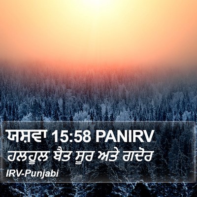 ਯਸ਼ਵਾ 15:58 PANIRV Bible Verse Image