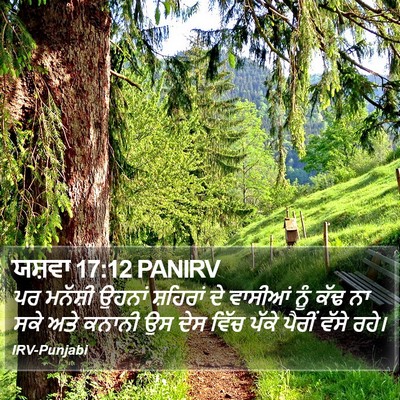 ਯਸ਼ਵਾ 17:12 PANIRV Bible Verse Image