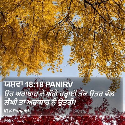 ਯਸ਼ਵਾ 18:18 PANIRV Bible Verse Image