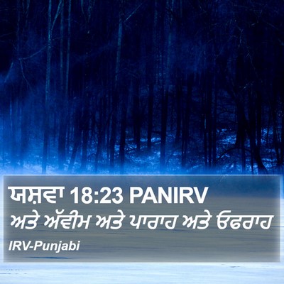 ਯਸ਼ਵਾ 18:23 PANIRV Bible Verse Image