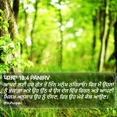 ਯਸ਼ਵਾ 18:4 PANIRV Bible Verse Image