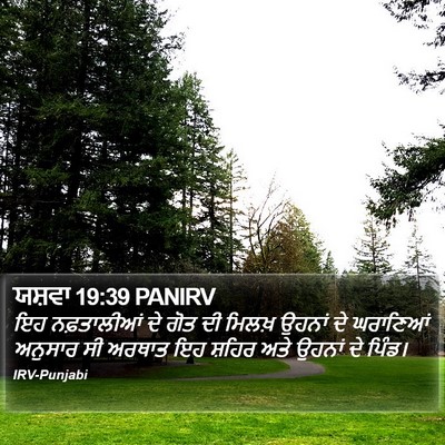 ਯਸ਼ਵਾ 19:39 PANIRV Bible Verse Image