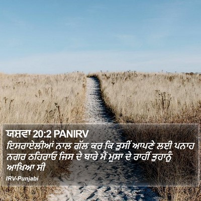 ਯਸ਼ਵਾ 20:2 PANIRV Bible Verse Image