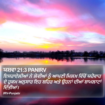 ਯਸ਼ਵਾ 21:3 PANIRV Bible Verse Image