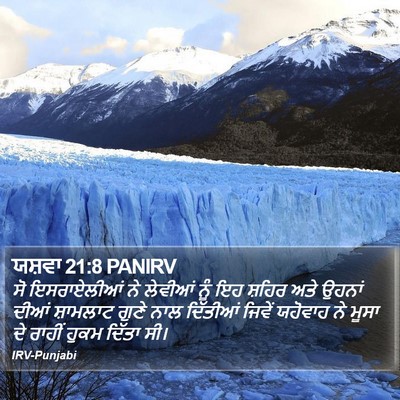 ਯਸ਼ਵਾ 21:8 PANIRV Bible Verse Image