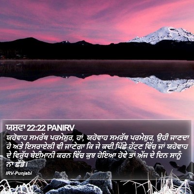 ਯਸ਼ਵਾ 22:22 PANIRV Bible Verse Image