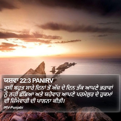 ਯਸ਼ਵਾ 22:3 PANIRV Bible Verse Image