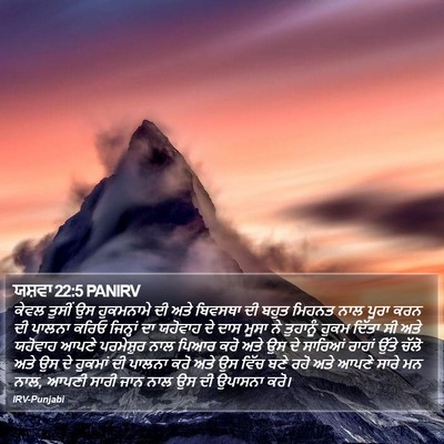 ਯਸ਼ਵਾ 22:5 PANIRV Bible Verse Image